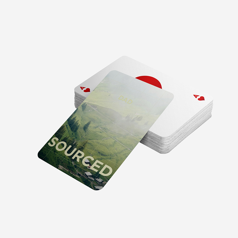 Baraja de cartas Dad Sourced 1